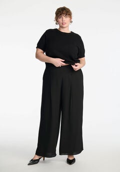 Trendy Plus Size Black Pants