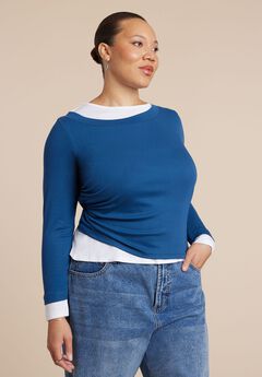 Layered Long Sleeve Top