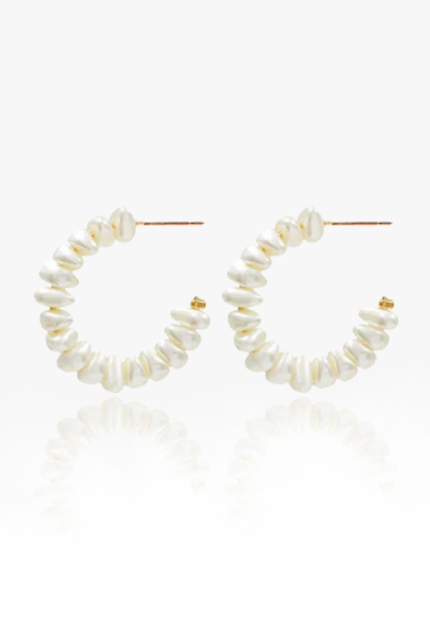 Romy Pearl Earrings, GOLD, hi-res image number 0