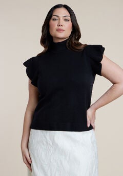 Ruffle Sleeve Sweater
