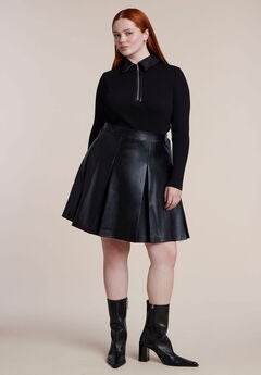 Mixed-Media Mini Dress