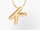 Pippa Bubble Initial Pendant, K, alternate image number 1