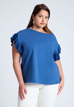 Ruffle Sleeve Tee
