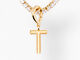 Isabella Mini Tennis Initial Necklace, T, alternate image number 1