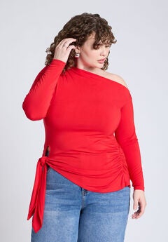 Plus Size One Shoulder Gown