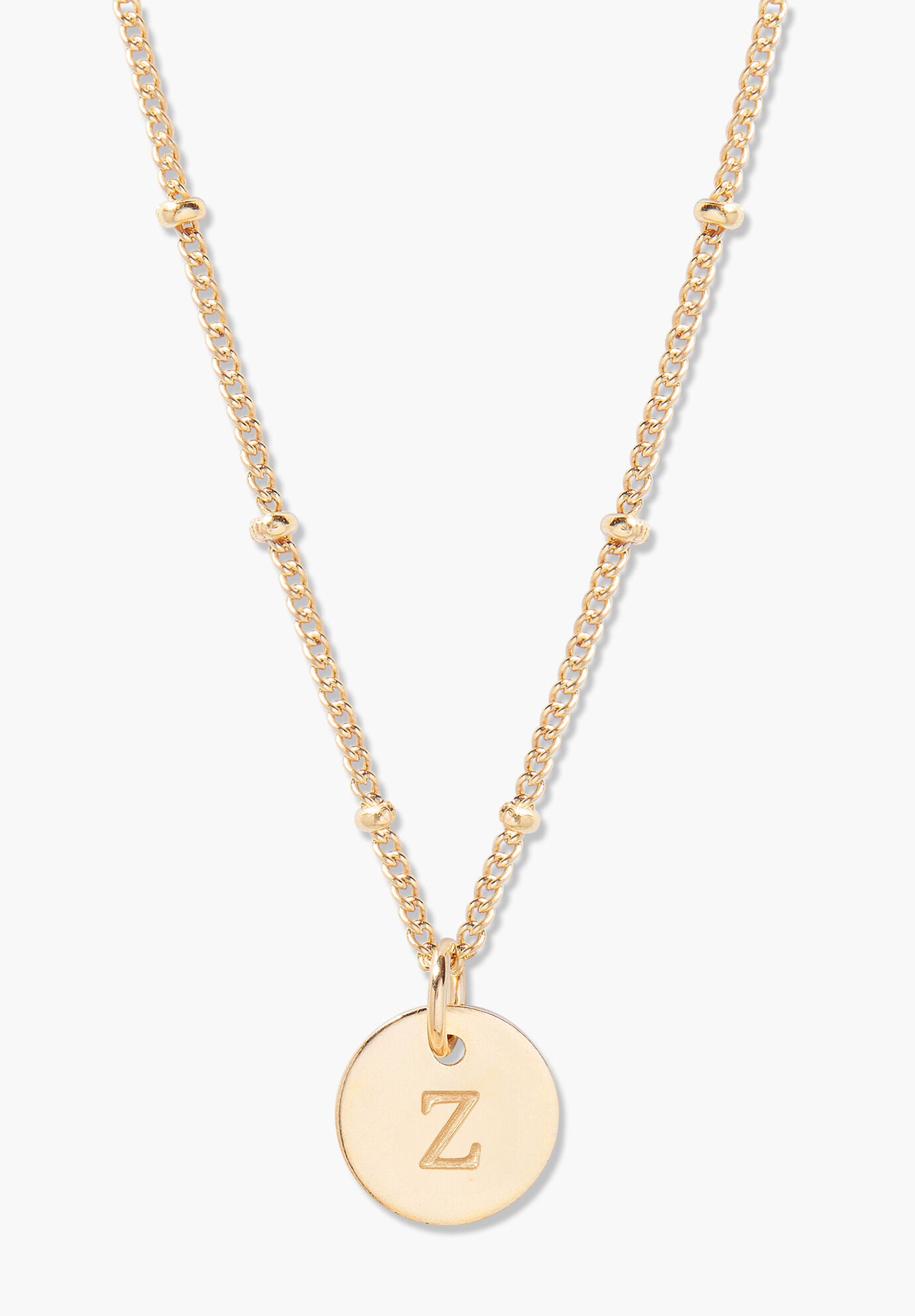 Madeline Gold Initial Pendant, Z, hi-res image number 0
