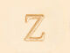 Madeline Gold Initial Pendant, Z, alternate image number 1