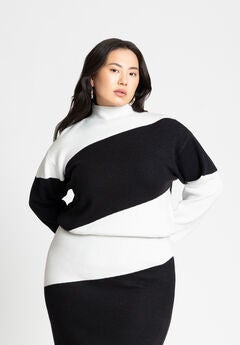 Diagonal Stripe Sweater