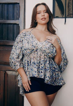 Oversized Off The Shoulder Top
