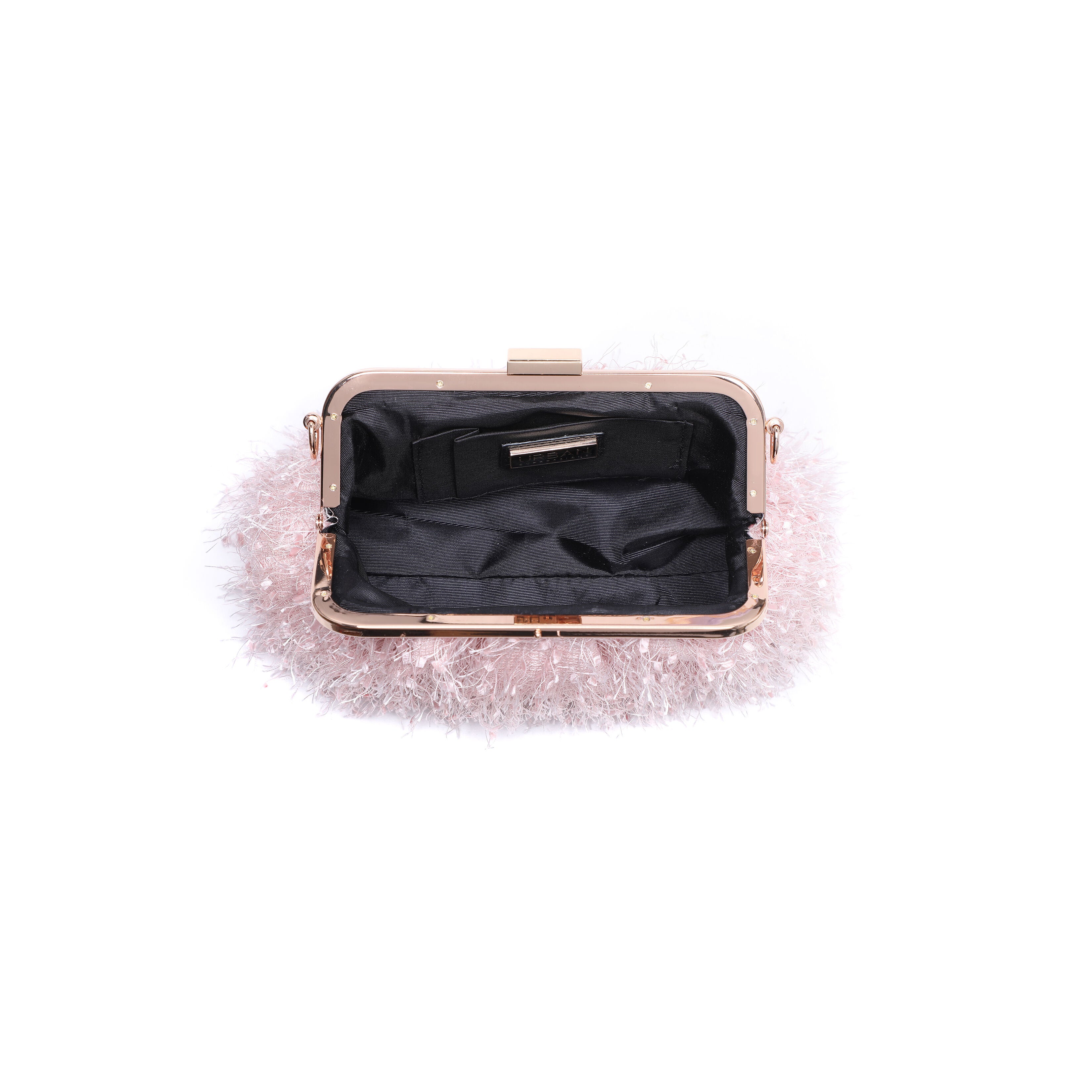 Feathered Clutch, ANTIQUE PINK, alternate image number 2