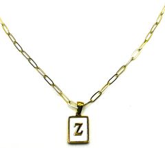Pearlescent Initial Necklace