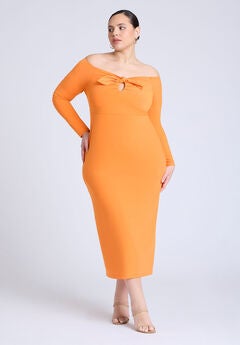 Midi Dress With Tie