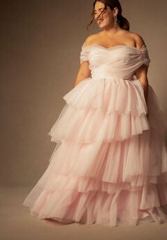 Bridal by ELOQUII Mixed Tulle Gown