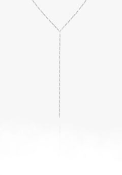 Lita Silver Lariat Necklace