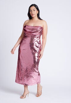 Corset Bodice Sequin Dress