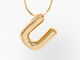 Pippa Bubble Initial Pendant, U, alternate image number 1