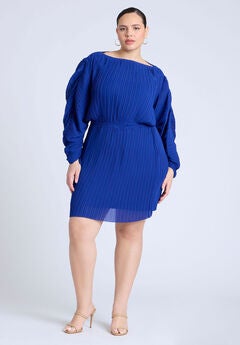 Plisse Mini Dress