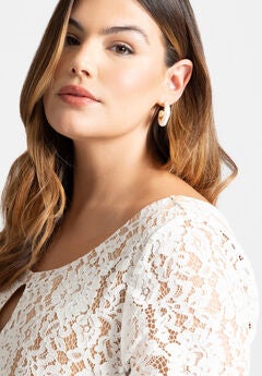 Pearl Hoop Earring