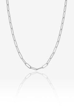 Ali Silver Paperclip Necklace