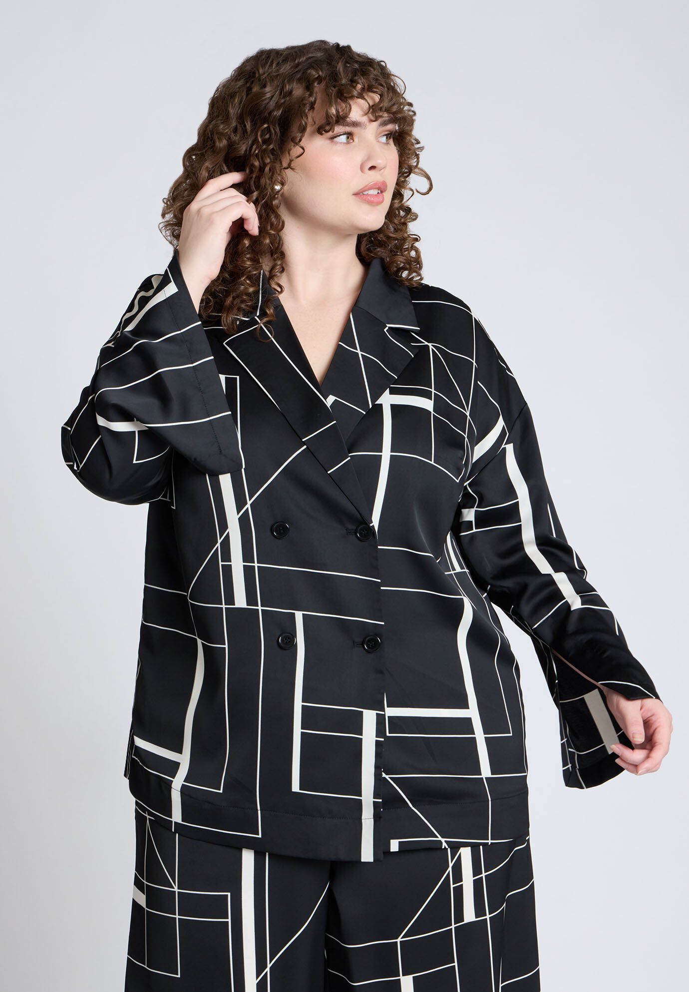 Double Breasted Oversized Shirt