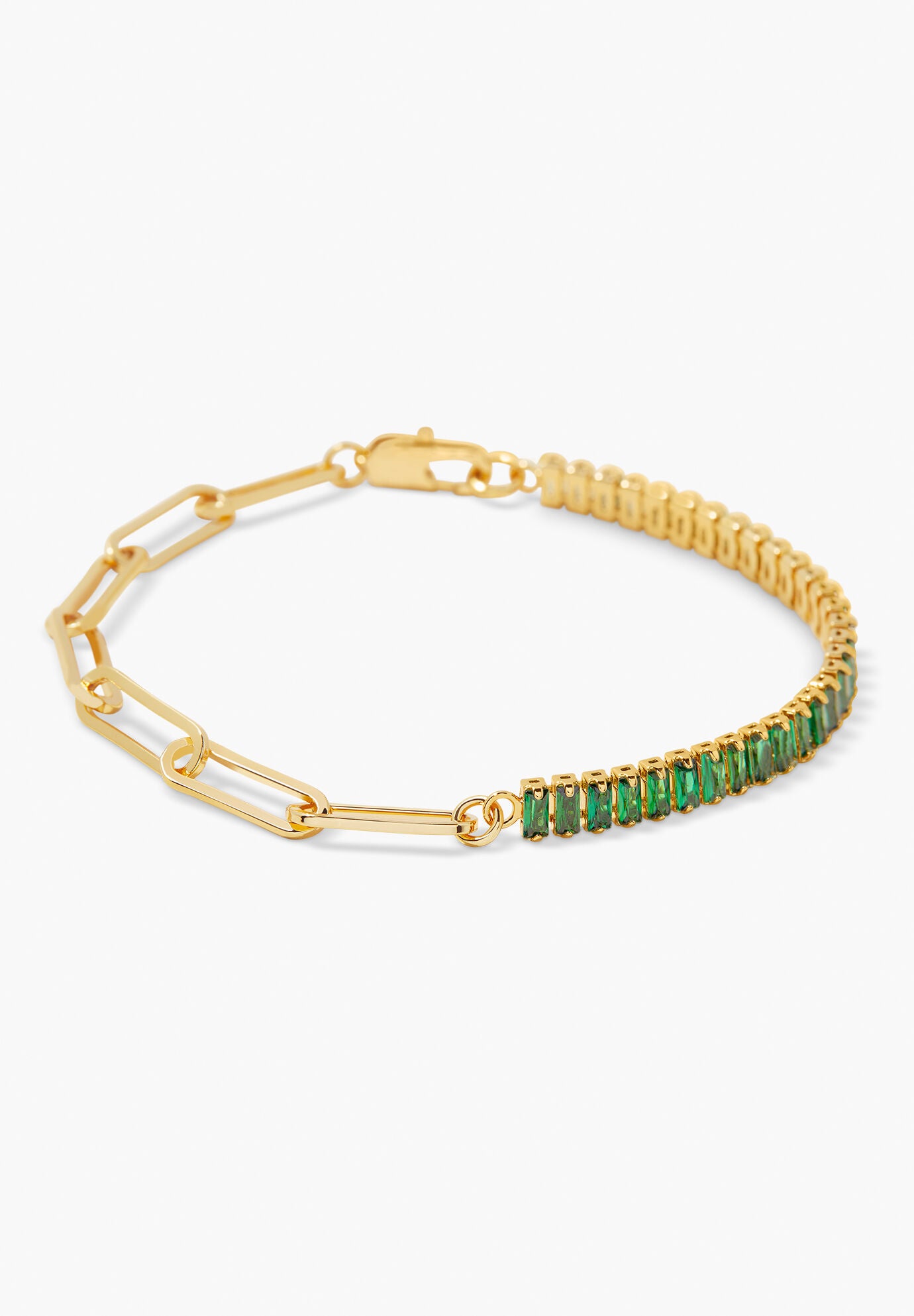 Priya Birthstone Tennis Bracelet, MAY, hi-res image number 0