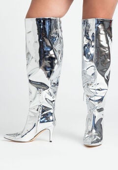 Valeria Silver Boot