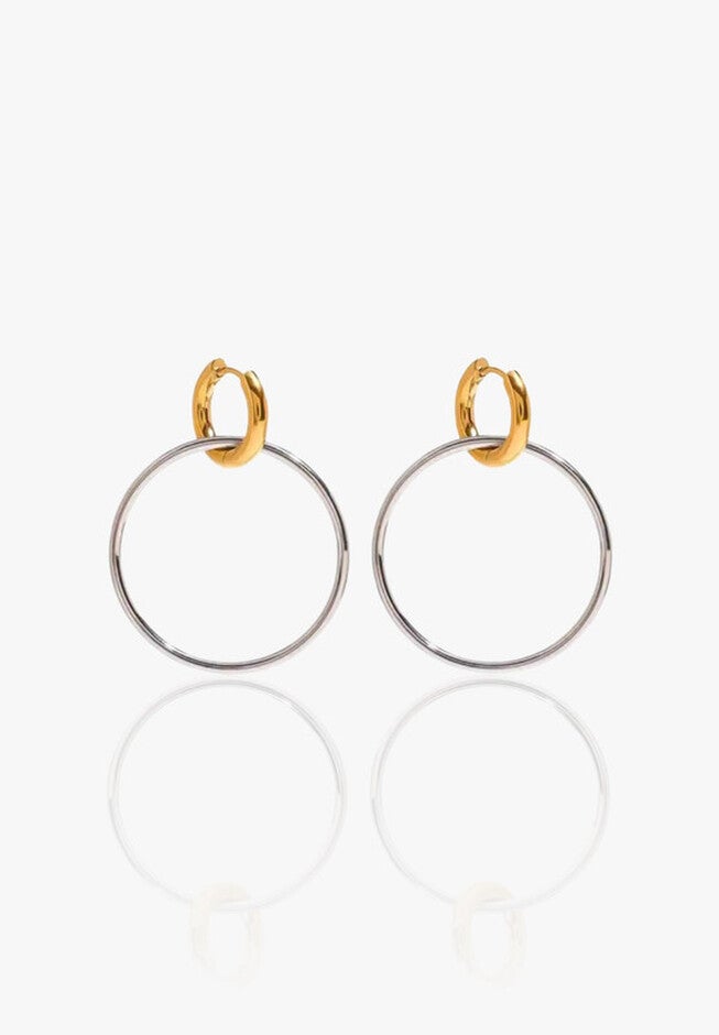 Astrid Earrings, GOLD AND SILVER, hi-res image number 0