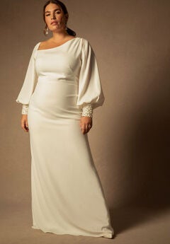 Plus Size Long Sleeve Wedding Guest Dresses