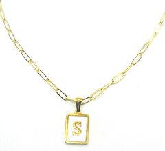 Pearlescent Initial Necklace