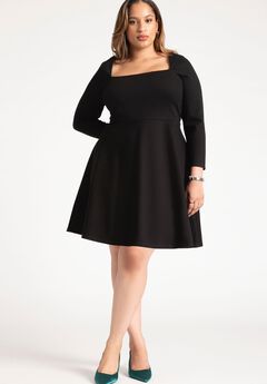 Square Neck Mini Dress