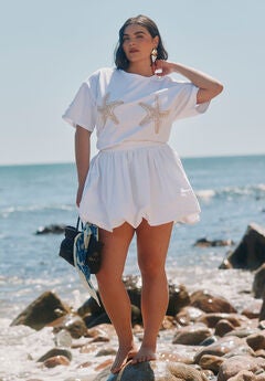Mini Bubble Hem Skirt