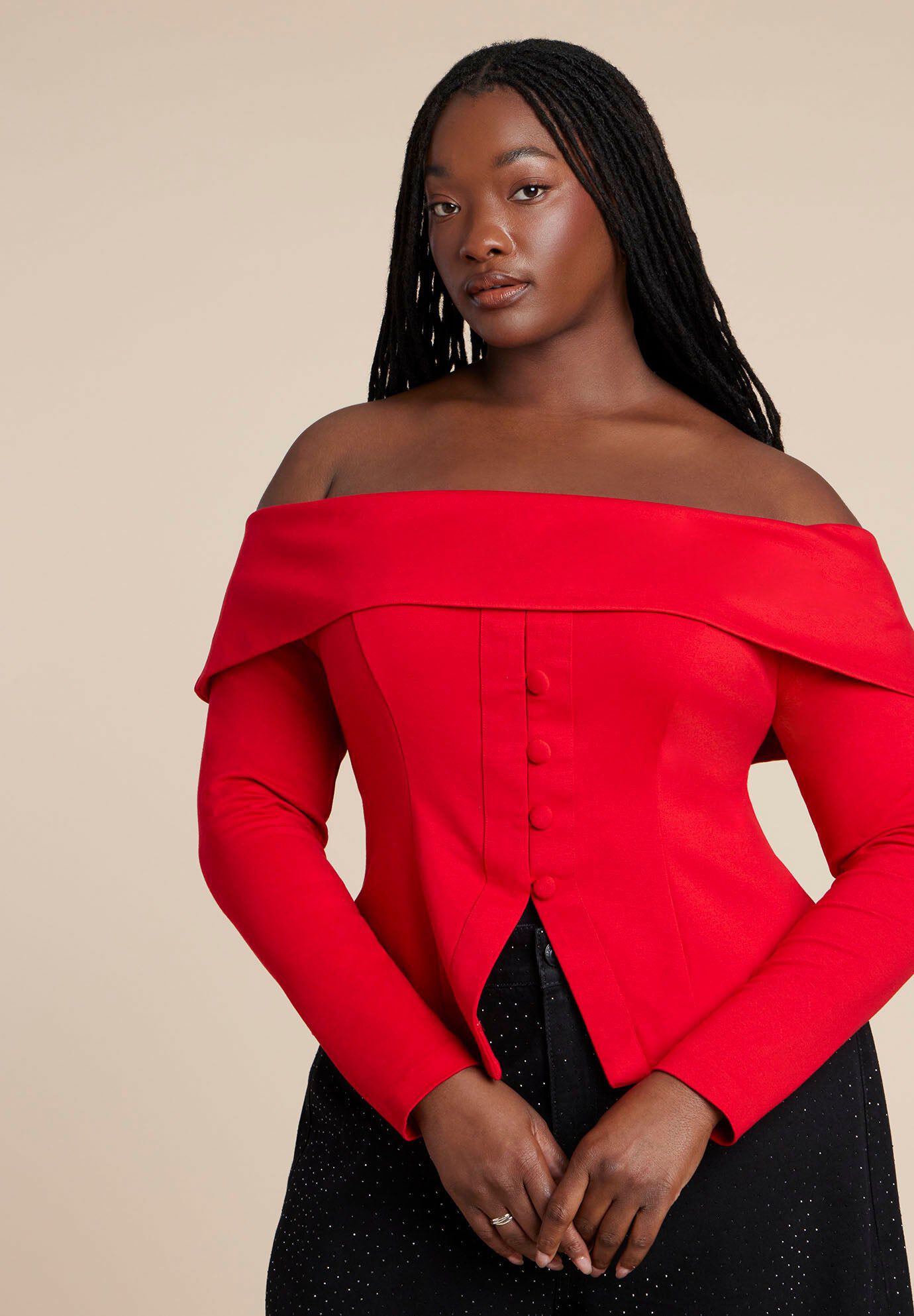 Plus Size Off The Shoulder Blouse | ELOQUII