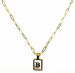 Pearlescent Initial Necklace