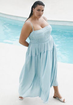 Smocked Tiered Maxi Dress