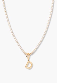 Isabella Mini Tennis Initial Necklace