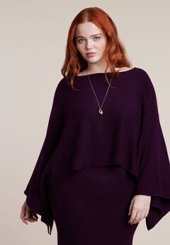 Draped Cropped Sweater