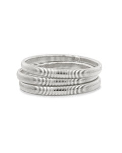 Mini Flex Snake Chain Bracelet Set- Silver