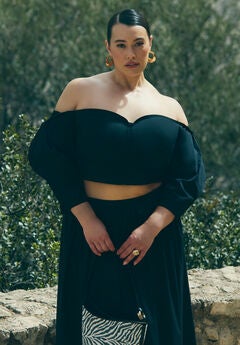Off The Shoulder Sweetheart Neckline Top