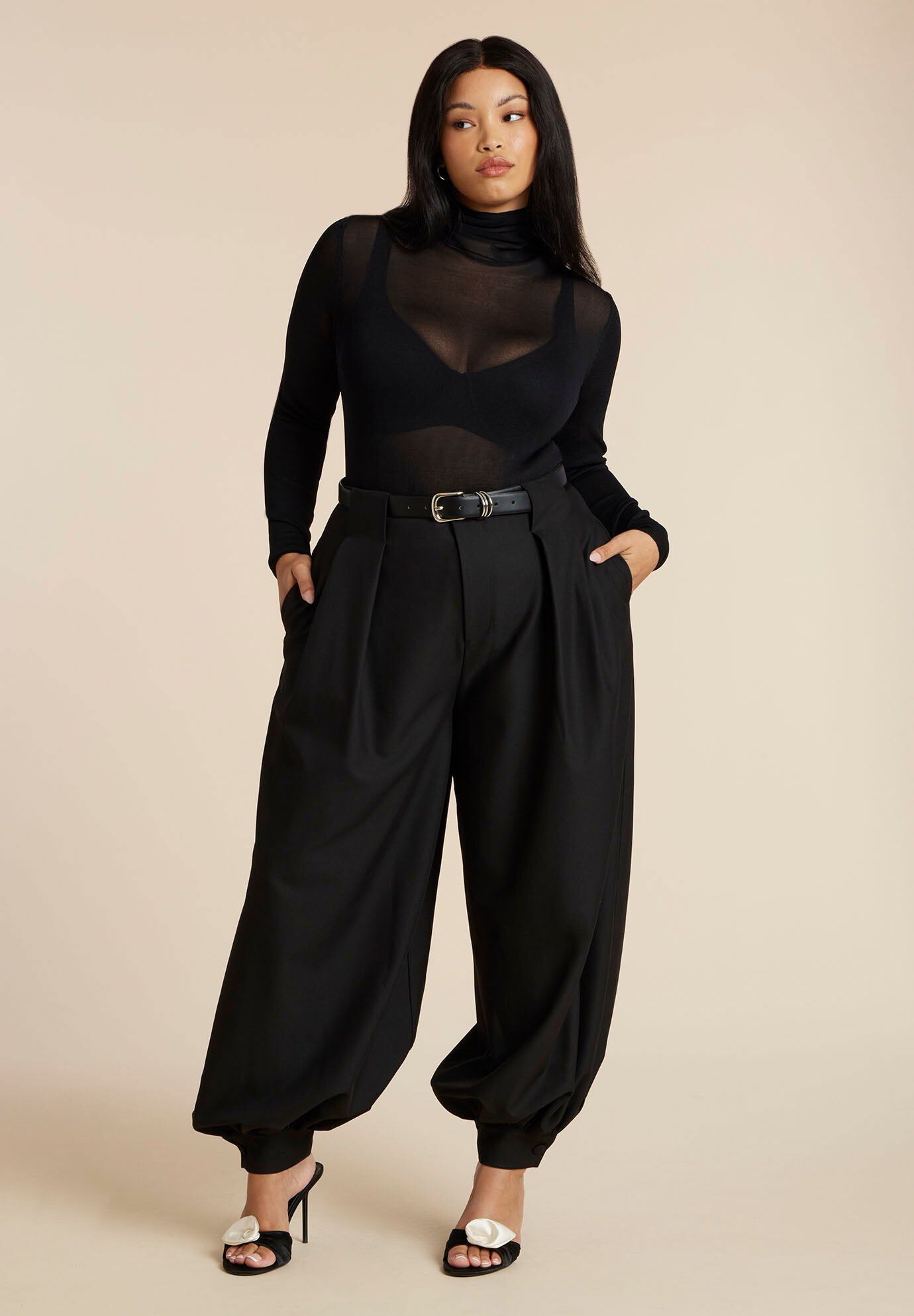 Balloon Trouser With Pleats﻿