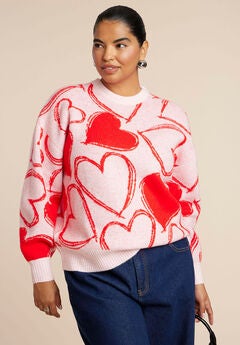 Scattered Heart Sweater