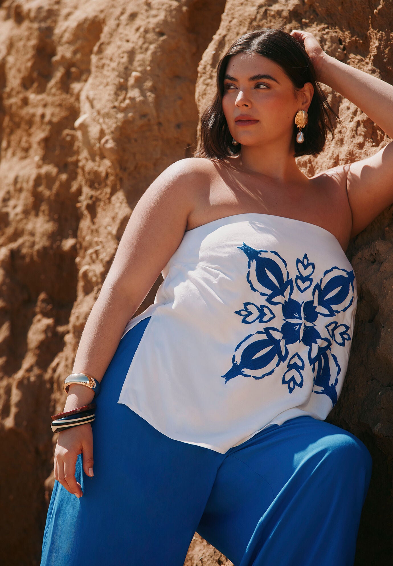 Peplum Tube Top | Dia & Co