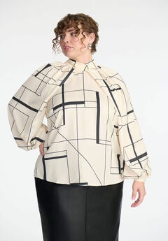Plus Size Mock Neck Top