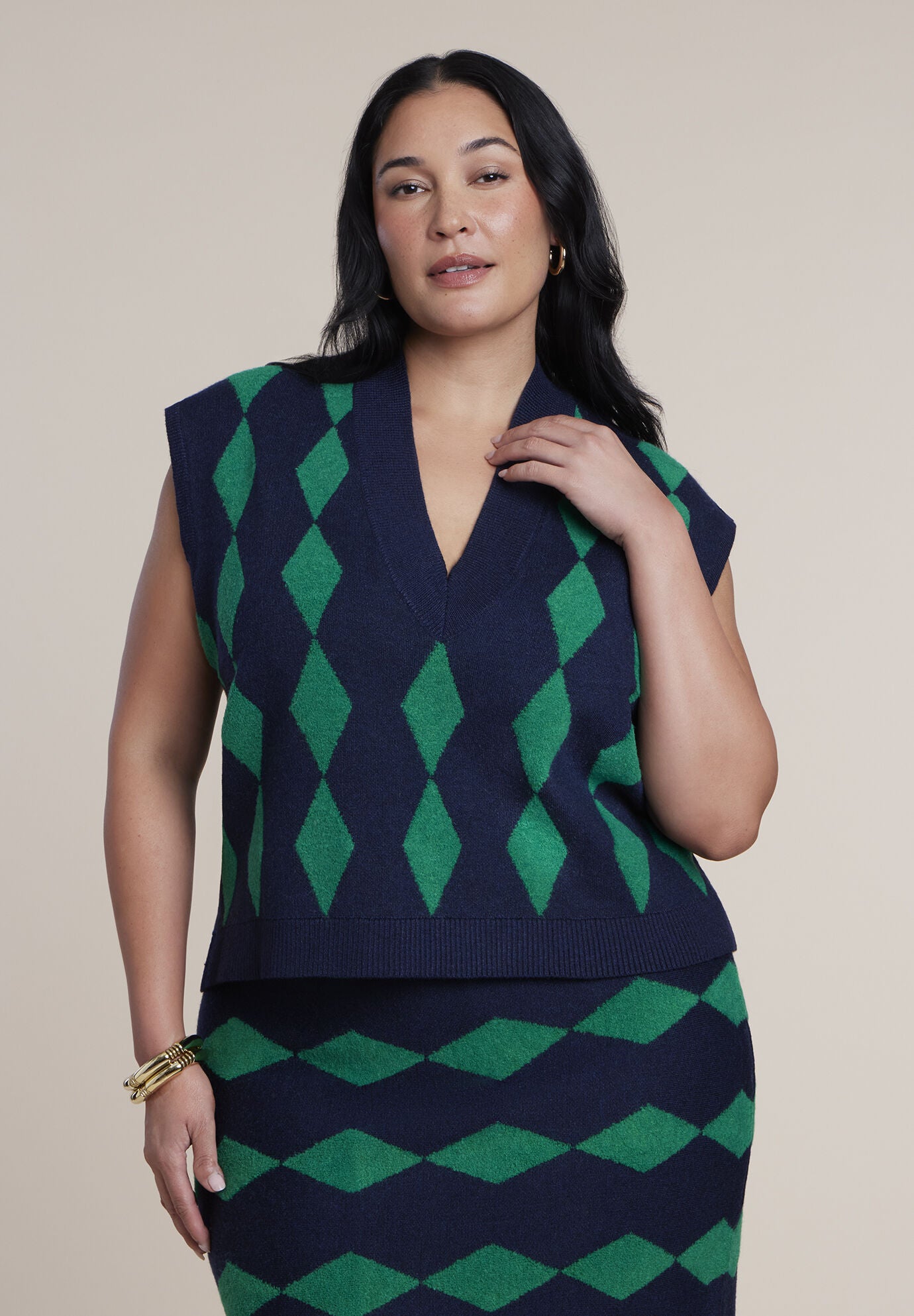 Intarsia Sweater Vest