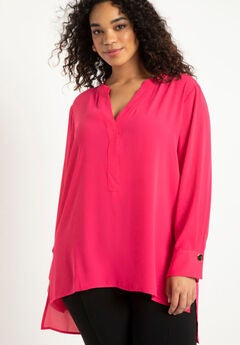 Plus Size Pink Blouses