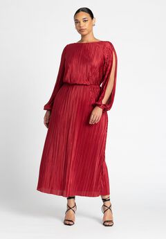 Red Plus Size Sheath Dress