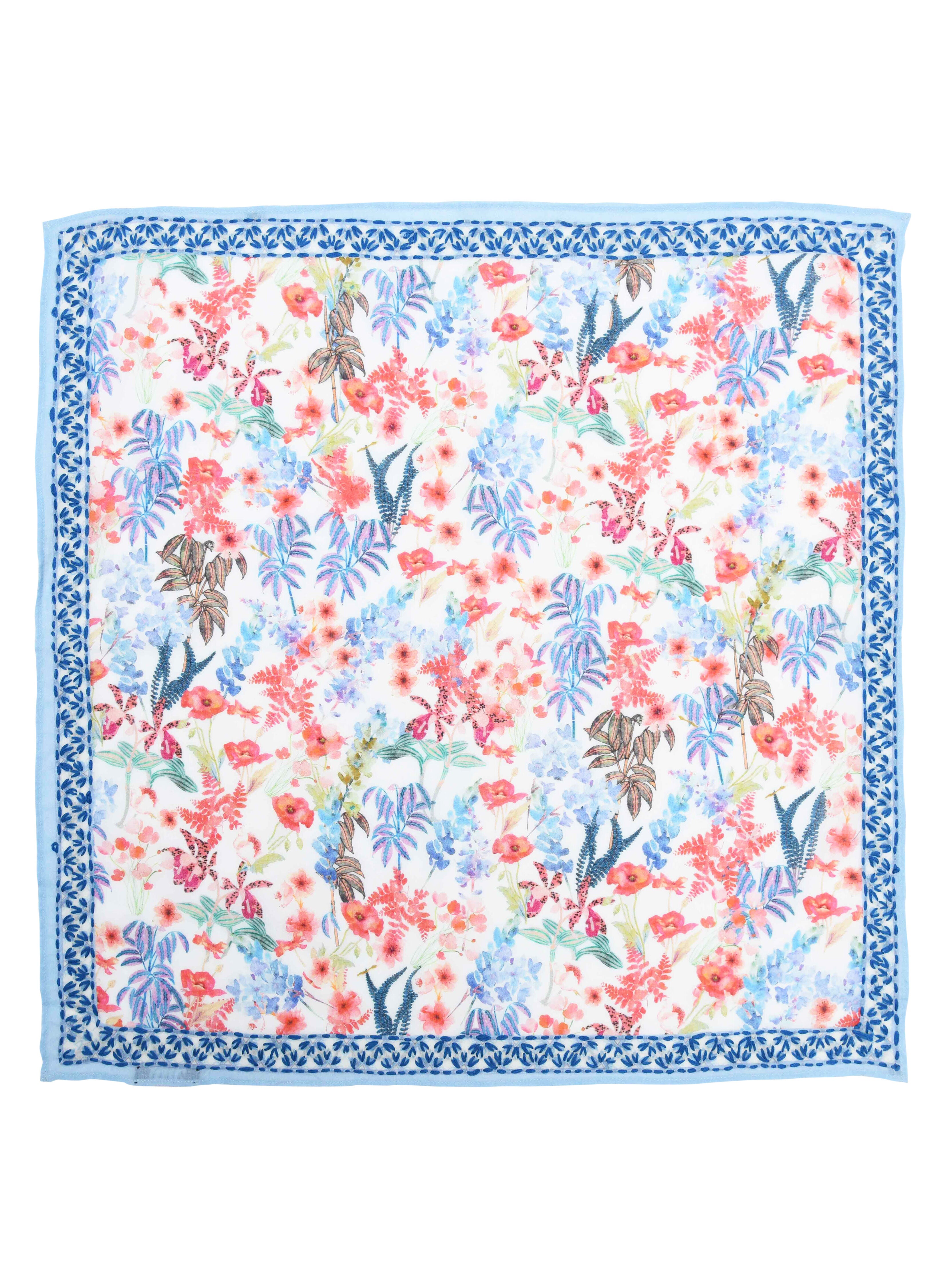 Wild Meadow Floral Triangle Scarf - Multi, MULTI, hi-res image number 0