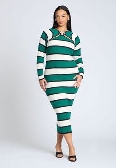 Striped Sweater Dress