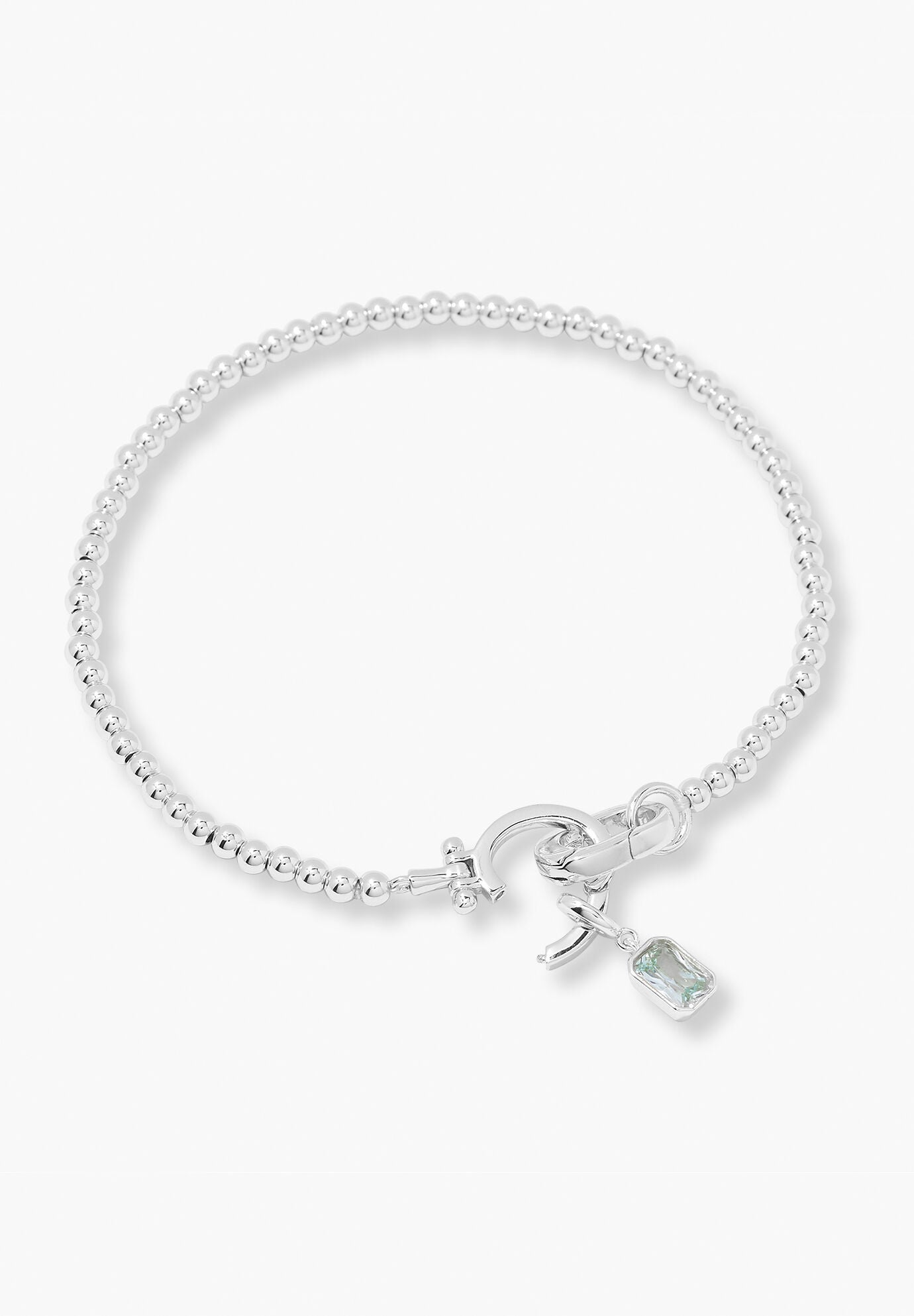 Mackenzie Silver Birthstone Bracelet, JUNE, alternate image number 1