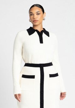 Henley Collared Sweater