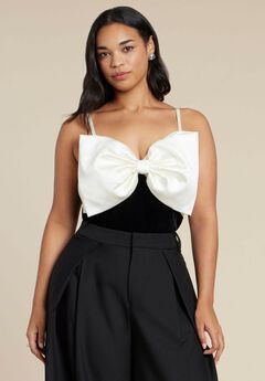 Contrast Bow Bodysuit